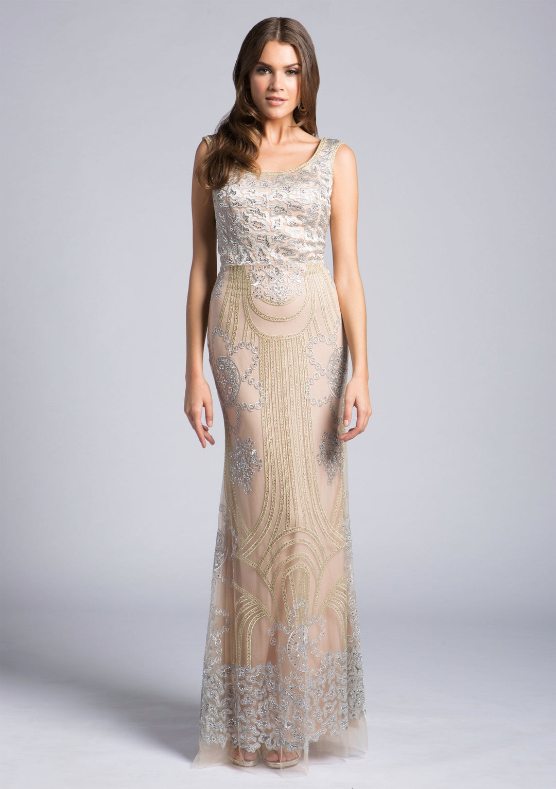 Lara 33622 - Lace Beaded Gown - FOSTANI