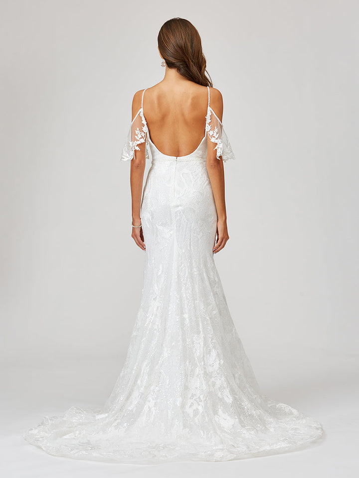 Lara 51037 - Lace Mermaid Bridal Gown - FOSTANI