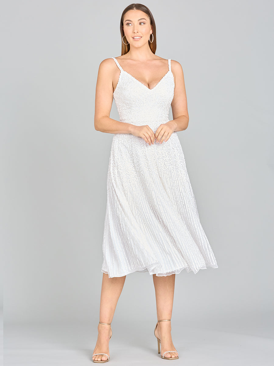 Lara Gemma Beaded Tank Midi Dress - FOSTANI