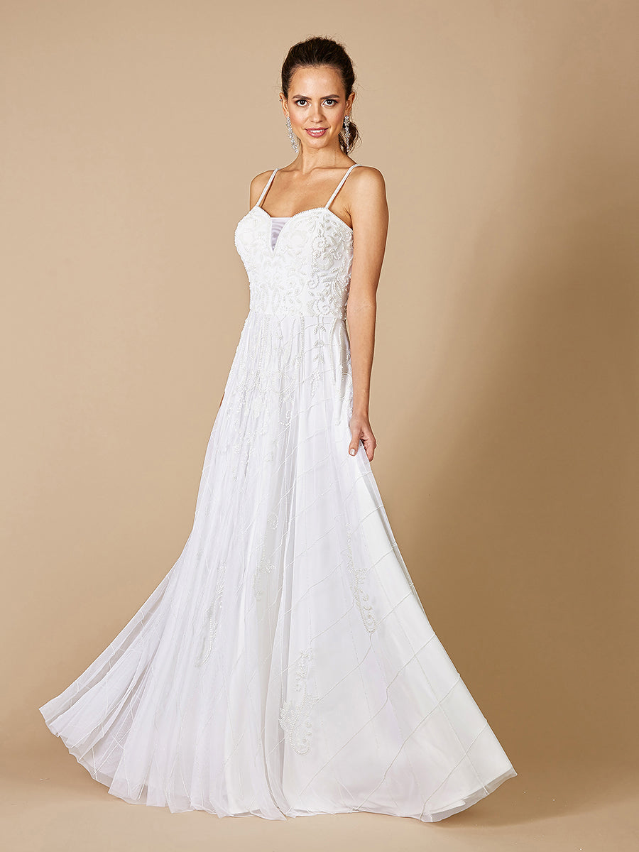 Lara Ginny Sweetheart Beaded Wedding Dress - FOSTANI