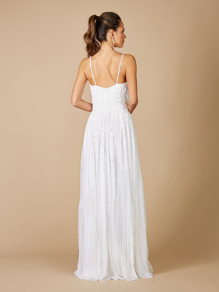 Lara Ginny Sweetheart Beaded Wedding Dress - FOSTANI