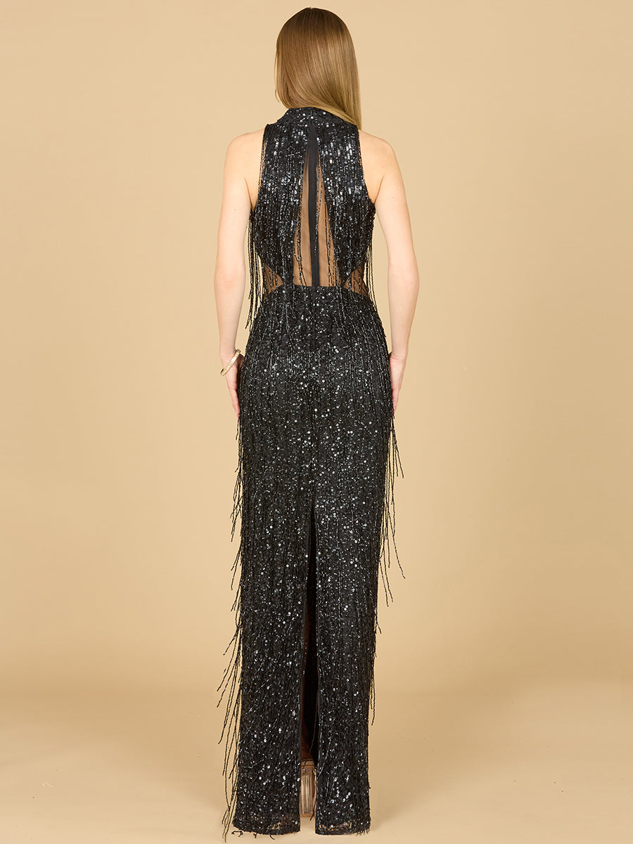 Carrie Fringe Beaded Dress - FOSTANI